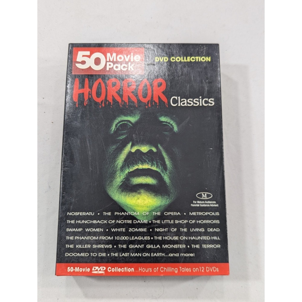 Horror Classics 50 Movie Pack Collection DVD, Carnival Of‎ Souls The Terror
